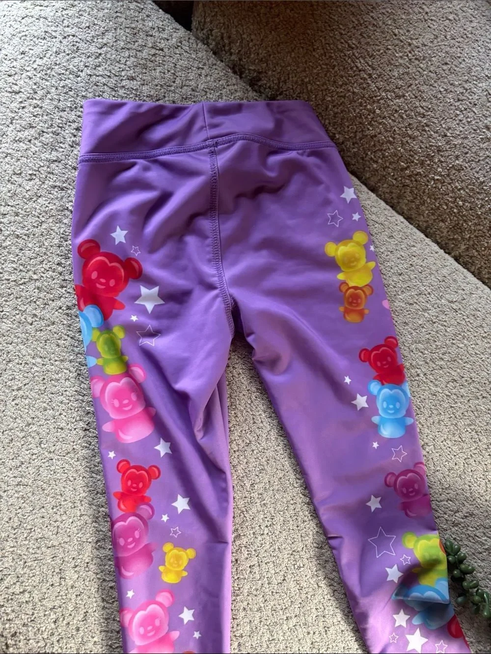 Disney Mickey Rainbow Gummy Bear Tank & Purple Leggings Set